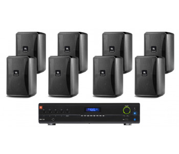 Комплект акустики 8 настенных динамиков JBL Control 25-1 | Bluetooth | 8х30Вт